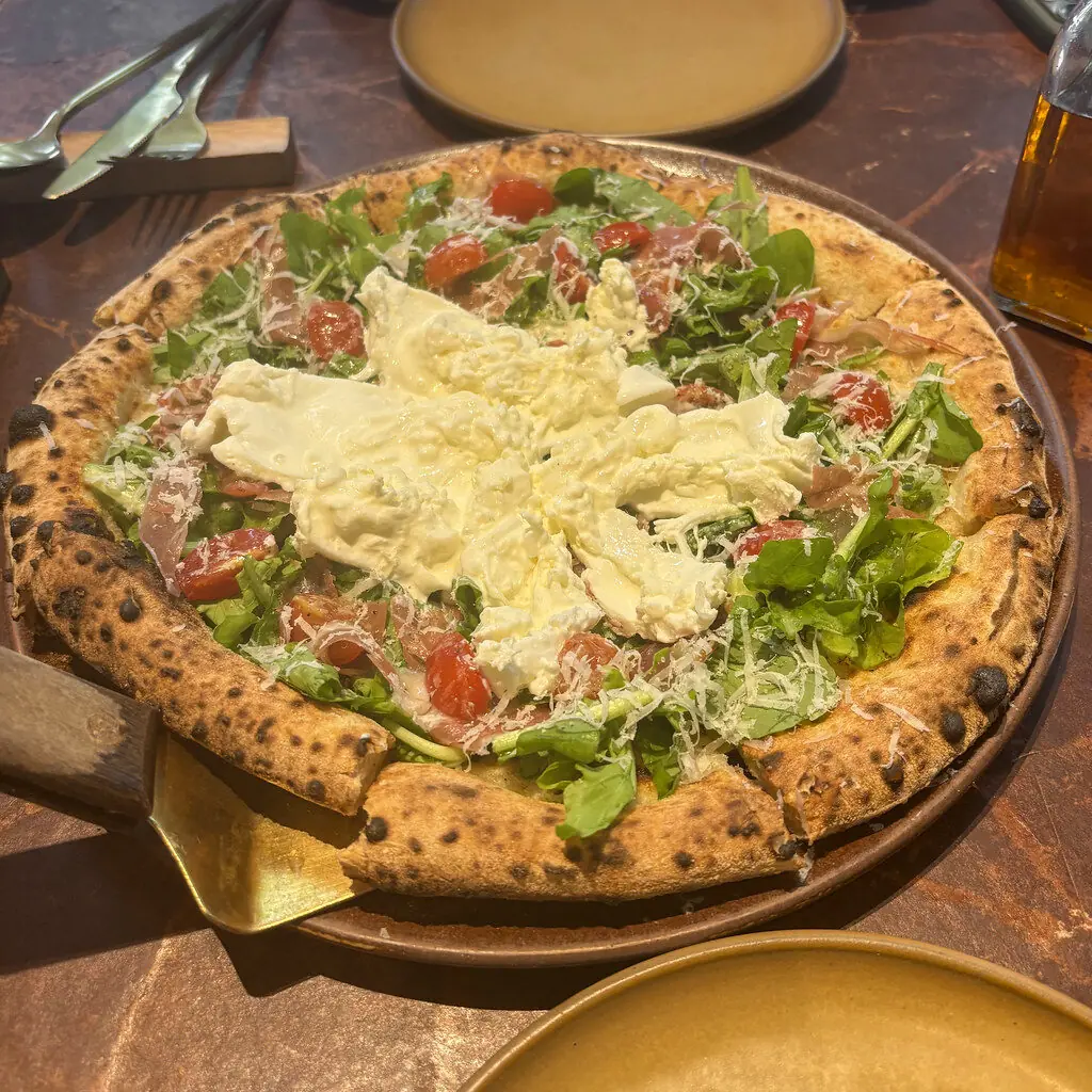 Burrata and basil